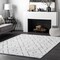 Nuloom Beaulah Modern Trellis Shag Area Rug 4ft x 6ft HJKZ01A-406 - alternate 1
